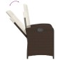 vidaXL 7-tlg. Garten-Essgruppe mit Kissen Braun Poly Rattan vidaXL 7-tlg. Garten-Essgruppe mit Kissen Braun Poly Rattan