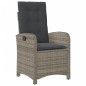 vidaXL 5-tlg. Garten-Essgruppe mit Kissen Grau Poly Rattan vidaXL 5-tlg. Garten-Essgruppe mit Kissen Grau Poly Rattan