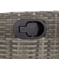 vidaXL 5-tlg. Garten-Essgruppe mit Kissen Grau Poly Rattan vidaXL 5-tlg. Garten-Essgruppe mit Kissen Grau Poly Rattan