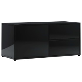 vidaXL TV-Schrank Hochglanz-Schwarz 80x34x36 cm Holzwerkstoff