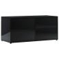 vidaXL TV-Schrank Hochglanz-Schwarz 80x34x36 cm Holzwerkstoff vidaXL TV-Schrank Hochglanz-Schwarz 80x34x36 cm Holzwerkstoff
