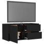 vidaXL TV-Schrank Hochglanz-Schwarz 80x34x36 cm Holzwerkstoff vidaXL TV-Schrank Hochglanz-Schwarz 80x34x36 cm Holzwerkstoff