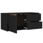 vidaXL TV-Schrank Hochglanz-Schwarz 80x34x36 cm Holzwerkstoff vidaXL TV-Schrank Hochglanz-Schwarz 80x34x36 cm Holzwerkstoff