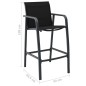 vidaXL 7-tlg. Gartenbar-Set Schwarz vidaXL 7-tlg. Gartenbar-Set Schwarz