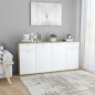 vidaXL Sideboard Weiß Sonoma-Eiche 160x36x75 cm Holzwerkstoff vidaXL Sideboard Weiß Sonoma-Eiche 160x36x75 cm Holzwerkstoff