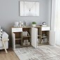 vidaXL Sideboard Weiß Sonoma-Eiche 160x36x75 cm Holzwerkstoff vidaXL Sideboard Weiß Sonoma-Eiche 160x36x75 cm Holzwerkstoff