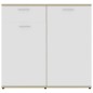vidaXL Sideboard Weiß Sonoma-Eiche 160x36x75 cm Holzwerkstoff vidaXL Sideboard Weiß Sonoma-Eiche 160x36x75 cm Holzwerkstoff