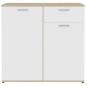 vidaXL Sideboard Weiß Sonoma-Eiche 160x36x75 cm Holzwerkstoff vidaXL Sideboard Weiß Sonoma-Eiche 160x36x75 cm Holzwerkstoff