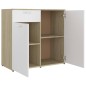 vidaXL Sideboard Weiß Sonoma-Eiche 160x36x75 cm Holzwerkstoff vidaXL Sideboard Weiß Sonoma-Eiche 160x36x75 cm Holzwerkstoff