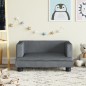 vidaXL Kindersofa Dunkelgrau 60x40x30 cm Samt vidaXL Kindersofa Dunkelgrau 60x40x30 cm Samt