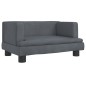 vidaXL Kindersofa Dunkelgrau 60x40x30 cm Samt vidaXL Kindersofa Dunkelgrau 60x40x30 cm Samt