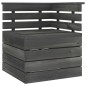 vidaXL 9-tlg. Garten-Sofagarnitur aus Paletten Kiefernholz Dunkelgrau vidaXL 9-tlg. Garten-Sofagarnitur aus Paletten Kiefernholz Dunkelgrau