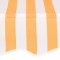 vidaXL Markise Einziehbar Handbetrieben 100 cm Orange/Weiß Gestreift vidaXL Markise Einziehbar Handbetrieben 100 cm Orange/Weiß Gestreift