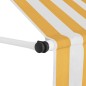 vidaXL Markise Einziehbar Handbetrieben 100 cm Orange/Weiß Gestreift vidaXL Markise Einziehbar Handbetrieben 100 cm Orange/Weiß Gestreift