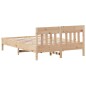 vidaXL Massivholzbett ohne Matratze 160x200 cm Kiefernholz vidaXL Massivholzbett ohne Matratze 160x200 cm Kiefernholz