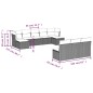 vidaXL 10-tlg. Garten-Sofagarnitur mit Kissen Beige Poly Rattan vidaXL 10-tlg. Garten-Sofagarnitur mit Kissen Beige Poly Rattan