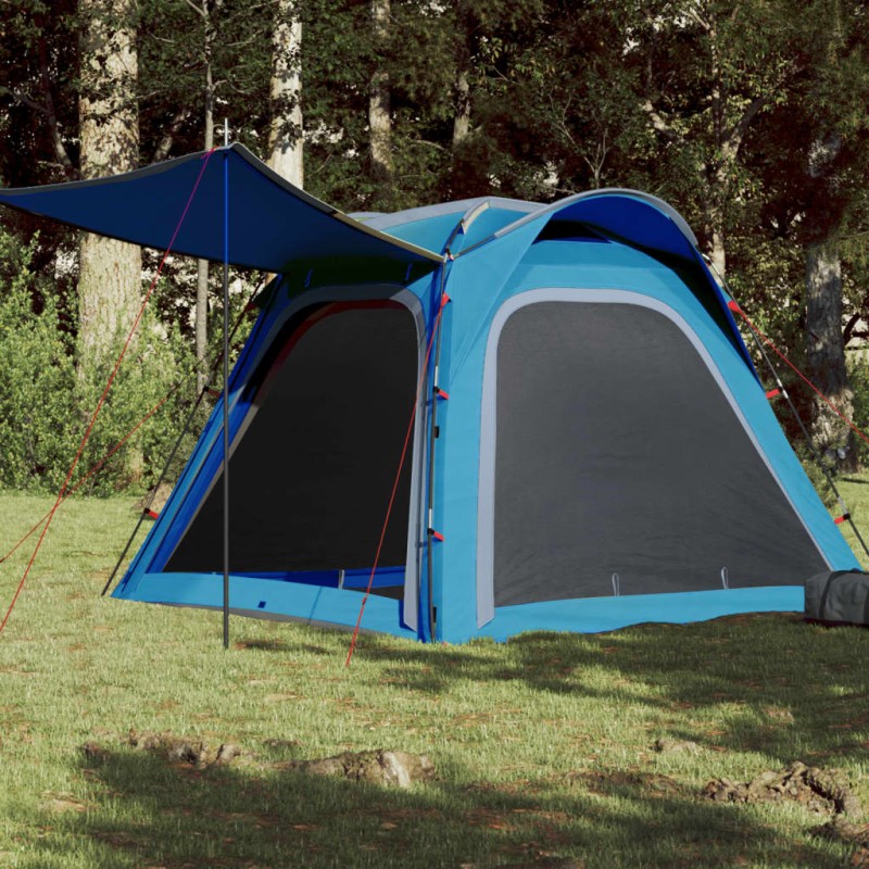 vidaXL Campingzelt 4 Personen Blau Quick Release Wasserfest vidaXL Campingzelt 4 Personen Blau Quick Release Wasserfest