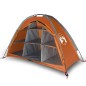 vidaXL Lagerzelt 9 Fächer Grau & Orange 125x50x68 cm 185T Taft vidaXL Lagerzelt 9 Fächer Grau & Orange 125x50x68 cm 185T Taft