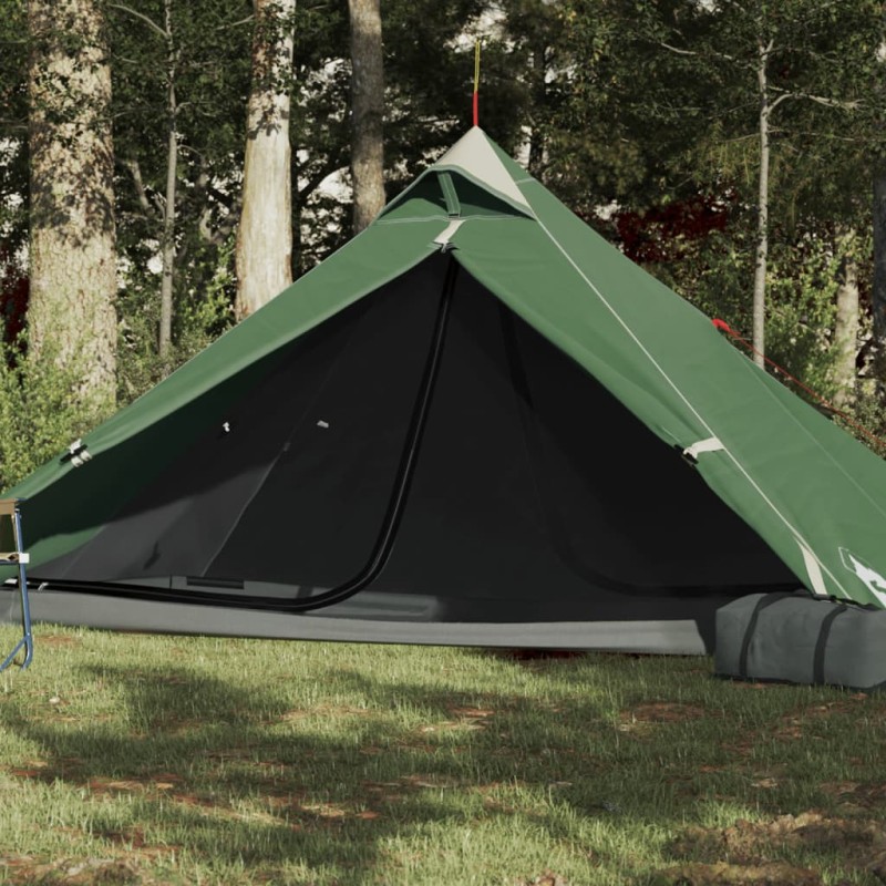 vidaXL Tipi-Campingzelt 1 Person Grün Wasserdicht vidaXL Tipi-Campingzelt 1 Person Grün Wasserdicht