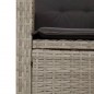 vidaXL 7-tlg. Garten-Essgruppe mit Kissen Hellgrau Poly Rattan vidaXL 7-tlg. Garten-Essgruppe mit Kissen Hellgrau Poly Rattan