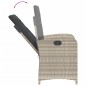 vidaXL 5-tlg. Garten-Essgruppe mit Kissen Hellgrau Poly Rattan vidaXL 5-tlg. Garten-Essgruppe mit Kissen Hellgrau Poly Rattan
