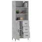vidaXL Highboard Betongrau 69,5x34x180 cm Holzwerkstoff vidaXL Highboard Betongrau 69,5x34x180 cm Holzwerkstoff