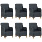 vidaXL 7-tlg. Garten-Essgruppe mit Auflagen Poly Rattan Dunkelgrau vidaXL 7-tlg. Garten-Essgruppe mit Auflagen Poly Rattan Dunkelgrau