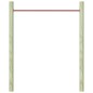 vidaXL Turnstange 125 cm Stahl Rot vidaXL Turnstange 125 cm Stahl Rot