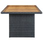 vidaXL 7-tlg. Garten-Essgruppe mit Auflagen Poly Rattan Dunkelgrau vidaXL 7-tlg. Garten-Essgruppe mit Auflagen Poly Rattan Dunkelgrau