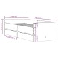 vidaXL Bettgestell mit Schubladen Sonoma-Eiche 90x190 cm vidaXL Bettgestell mit Schubladen Sonoma-Eiche 90x190 cm