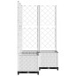 vidaXL Pflanzkübel mit Rankgitter Weiß 80x80x136 cm PP vidaXL Pflanzkübel mit Rankgitter Weiß 80x80x136 cm PP