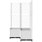 vidaXL Pflanzkübel mit Rankgitter Weiß 80x80x136 cm PP vidaXL Pflanzkübel mit Rankgitter Weiß 80x80x136 cm PP