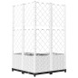 vidaXL Pflanzkübel mit Rankgitter Weiß 80x80x136 cm PP vidaXL Pflanzkübel mit Rankgitter Weiß 80x80x136 cm PP
