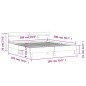 vidaXL Bettgestell mit Kopfteil Weiß 180x200 cm Holzwerkstoff vidaXL Bettgestell mit Kopfteil Weiß 180x200 cm Holzwerkstoff
