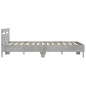 vidaXL Bettgestell mit Kopfteil Betongrau 140x200 cm Holzwerkstoff vidaXL Bettgestell mit Kopfteil Betongrau 140x200 cm Holzwerkstoff