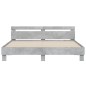 vidaXL Bettgestell mit Kopfteil Betongrau 180x200 cm Holzwerkstoff vidaXL Bettgestell mit Kopfteil Betongrau 180x200 cm Holzwerkstoff