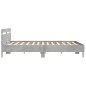 vidaXL Bettgestell mit Kopfteil Betongrau 180x200 cm Holzwerkstoff vidaXL Bettgestell mit Kopfteil Betongrau 180x200 cm Holzwerkstoff