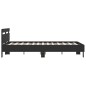 vidaXL Bettgestell mit Kopfteil Schwarz 150x200 cm Holzwerkstoff vidaXL Bettgestell mit Kopfteil Schwarz 150x200 cm Holzwerkstoff