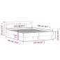 vidaXL Bettgestell mit Kopfteil Schwarz 150x200 cm Holzwerkstoff vidaXL Bettgestell mit Kopfteil Schwarz 150x200 cm Holzwerkstoff