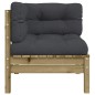vidaXL Garten-Ecksofa mit Kissen Kiefernholz Imprägniert vidaXL Garten-Ecksofa mit Kissen Kiefernholz Imprägniert