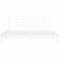 vidaXL Bettgestell mit Kopfteil Metall Weiß 183x213 cm vidaXL Bettgestell mit Kopfteil Metall Weiß 183x213 cm