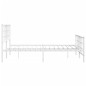 vidaXL Bettgestell mit Kopf- und Fußteil Metall Weiß 140x200 cm vidaXL Bettgestell mit Kopf- und Fußteil Metall Weiß 140x200 cm