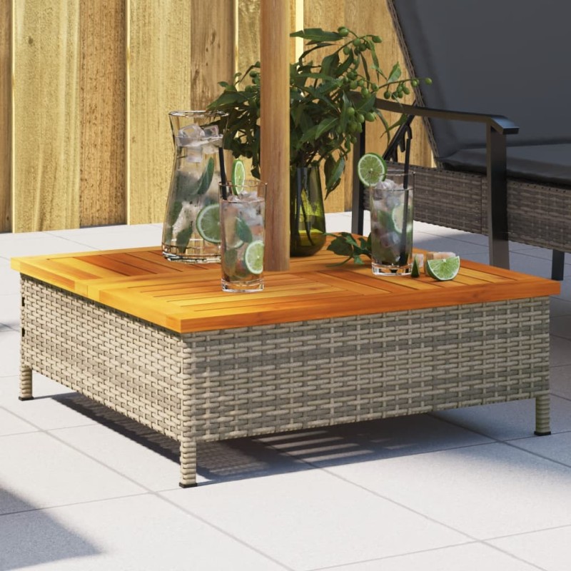 vidaXL Verkleidung für Sonnenschirmständer Grau 70x70x25 cm Akazie vidaXL Verkleidung für Sonnenschirmständer Grau 70x70x25 cm Akazie