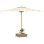 vidaXL Verkleidung für Sonnenschirmständer Grau 70x70x25 cm Akazie vidaXL Verkleidung für Sonnenschirmständer Grau 70x70x25 cm Akazie