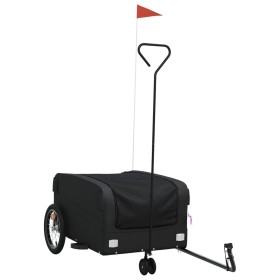 vidaXL Fahrradanhänger Schwarz 45 kg Eisen