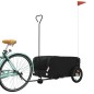 vidaXL Fahrradanhänger Schwarz 45 kg Eisen vidaXL Fahrradanhänger Schwarz 45 kg Eisen