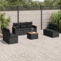 vidaXL 8-tlg. Garten-Sofagarnitur mit Kissen Schwarz Poly Rattan vidaXL 8-tlg. Garten-Sofagarnitur mit Kissen Schwarz Poly Rattan