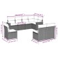vidaXL 8-tlg. Garten-Sofagarnitur mit Kissen Schwarz Poly Rattan vidaXL 8-tlg. Garten-Sofagarnitur mit Kissen Schwarz Poly Rattan