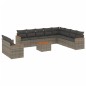 vidaXL 11-tlg. Garten-Sofagarnitur mit Kissen Grau Poly Rattan vidaXL 11-tlg. Garten-Sofagarnitur mit Kissen Grau Poly Rattan
