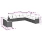 vidaXL 11-tlg. Garten-Sofagarnitur mit Kissen Schwarz Poly Rattan vidaXL 11-tlg. Garten-Sofagarnitur mit Kissen Schwarz Poly Rattan